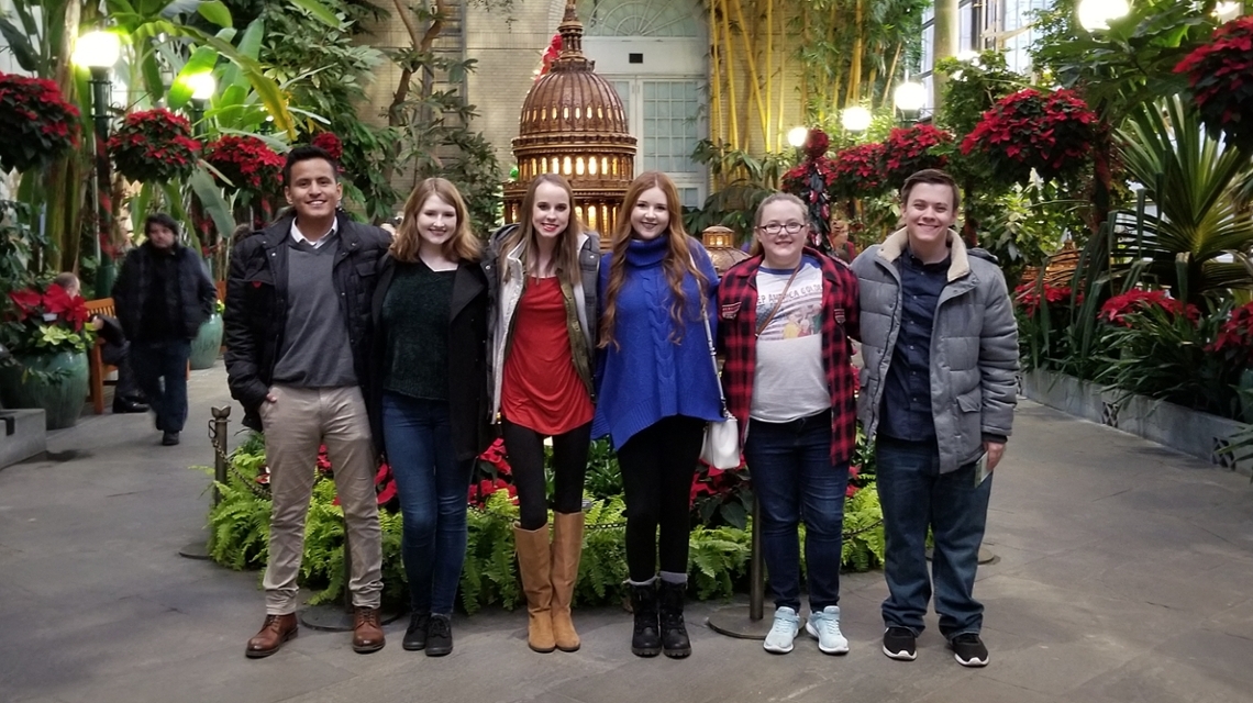 JSU students at the US Botanical Gardens on a previous Study Away opportunity.